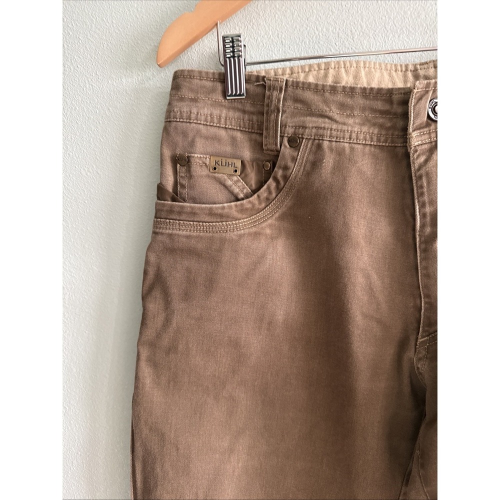 Kuhl Men Easy Rydr Pants Khaki Tan Pockets 33x34 Hiking Outdoor Trail - Picture 2 of 10